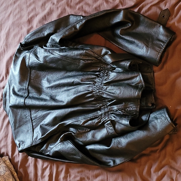 Leather Corsetted/Belted Jacket (NEW) - Picture 3 of 8